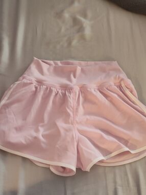 Gilly Hicks Pale Pink Sport Shorts with White Trim